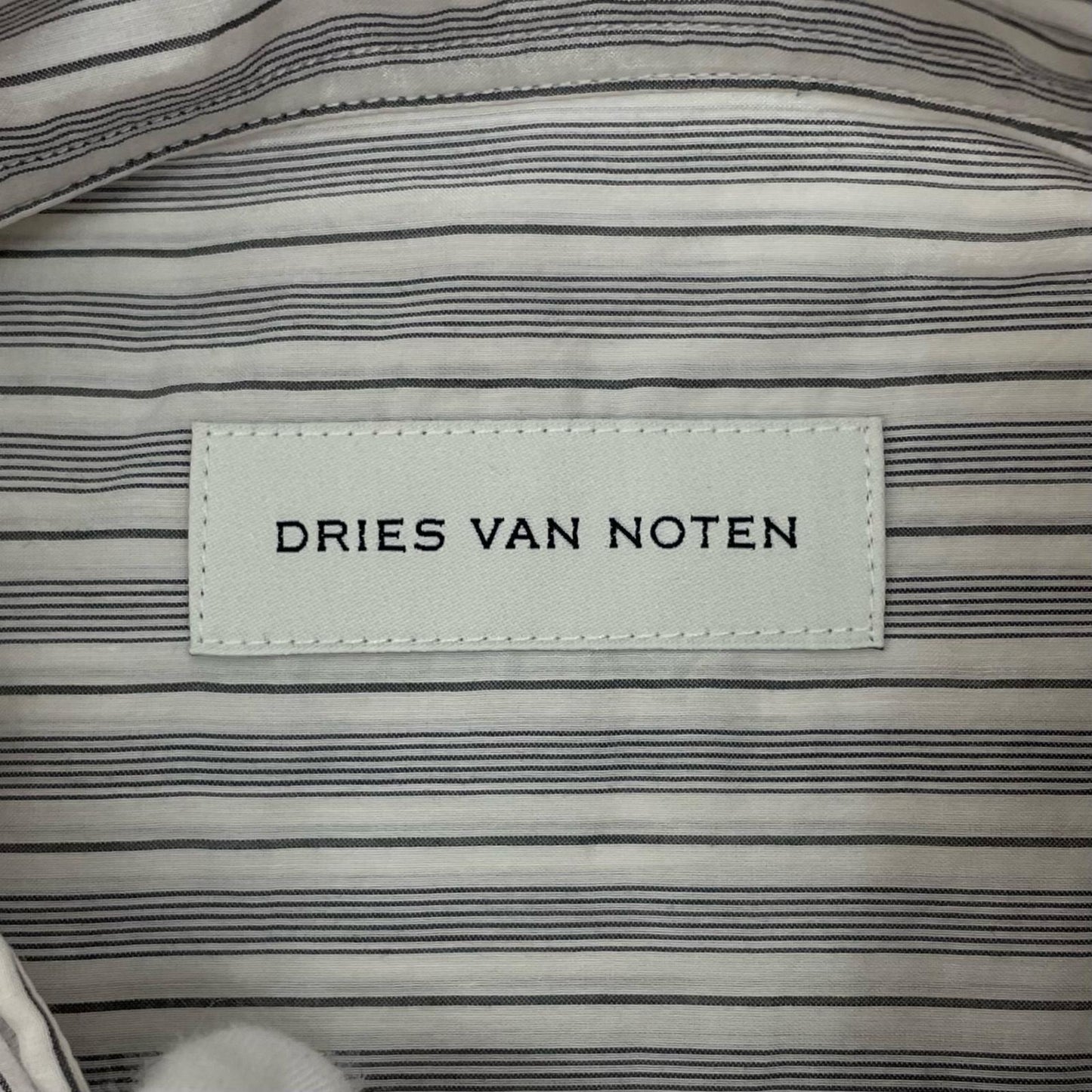 DRIES VAN NOTEN | ドリスヴァンノッテン CROOM 1524 M.W.SHIRT 長袖シャツ 020732-1524 ホワイト×グレー サイズ：M【尾張小牧店】