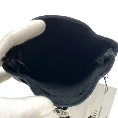 MASSES | マシス DEER SKIN DRAWSTRING ポーチ ブラック【尾張小牧店】