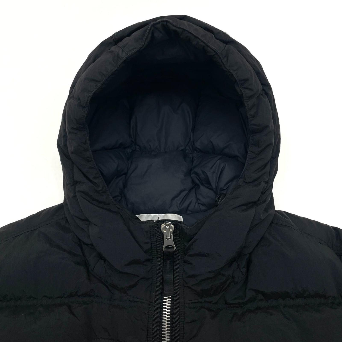 【中古】STONE ISLAND | ストーンアイランド　25AW Nylon Anti-Drop Hooded Padding ダウンジャケット ブラック サイズ：M【尾張小牧店】