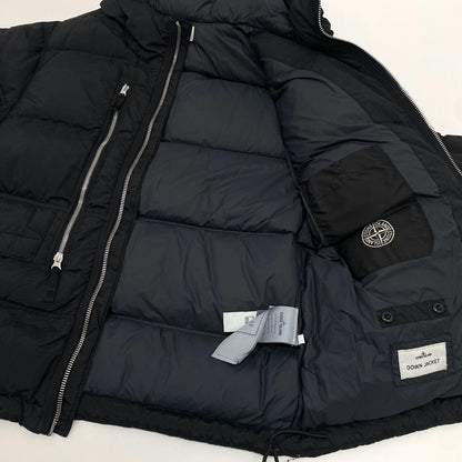 【中古】STONE ISLAND | ストーンアイランド　25AW Nylon Anti-Drop Hooded Padding ダウンジャケット ブラック サイズ：M【尾張小牧店】