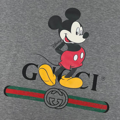 【中古】GUCCI×Disney | グッチ×ディズニー　20SS Mickey Mouse T-Shirt 半袖Ｔシャツ 565806 XJB67 グレー サイズ：L【尾張小牧店】