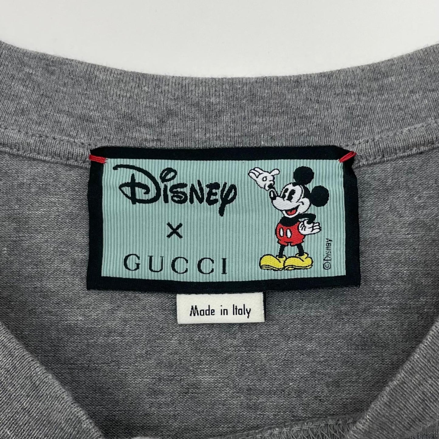 【中古】GUCCI×Disney | グッチ×ディズニー　20SS Mickey Mouse T-Shirt 半袖Ｔシャツ 565806 XJB67 グレー サイズ：L【尾張小牧店】