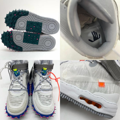 【中古】NIKE×Off-White | ナイキ×オフホワイト Air Force 1 Mid "White"/エアフォース1 ミッド "ホワイト"　スニーカー 靴　DO6290-100 ホワイト 29cm【尾張小牧店】