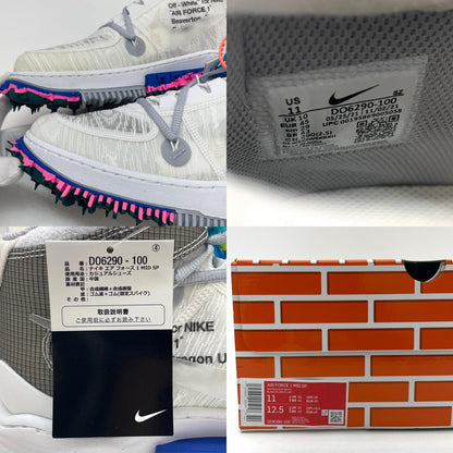 【中古】NIKE×Off-White | ナイキ×オフホワイト Air Force 1 Mid "White"/エアフォース1 ミッド "ホワイト"　スニーカー 靴　DO6290-100 ホワイト 29cm【尾張小牧店】