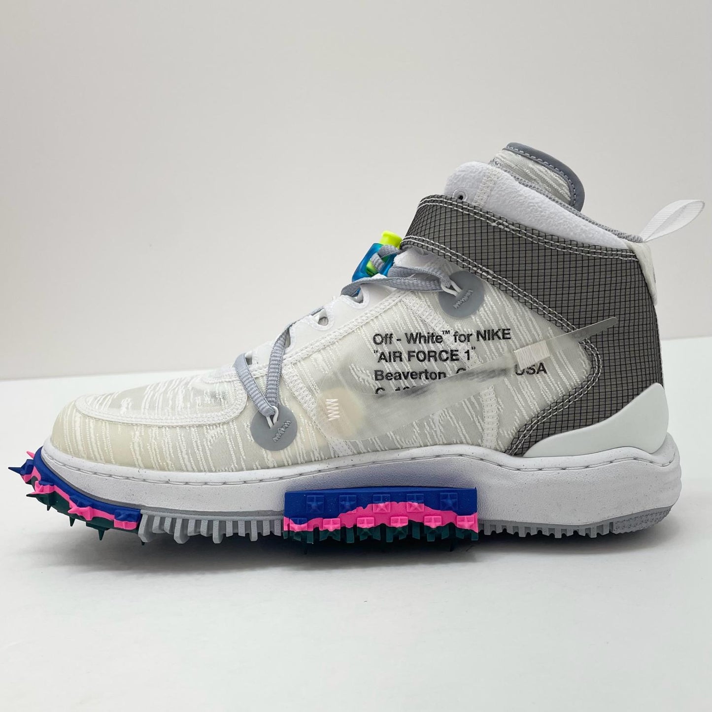 【中古】NIKE×Off-White | ナイキ×オフホワイト Air Force 1 Mid "White"/エアフォース1 ミッド "ホワイト"　スニーカー 靴　DO6290-100 ホワイト 29cm【尾張小牧店】