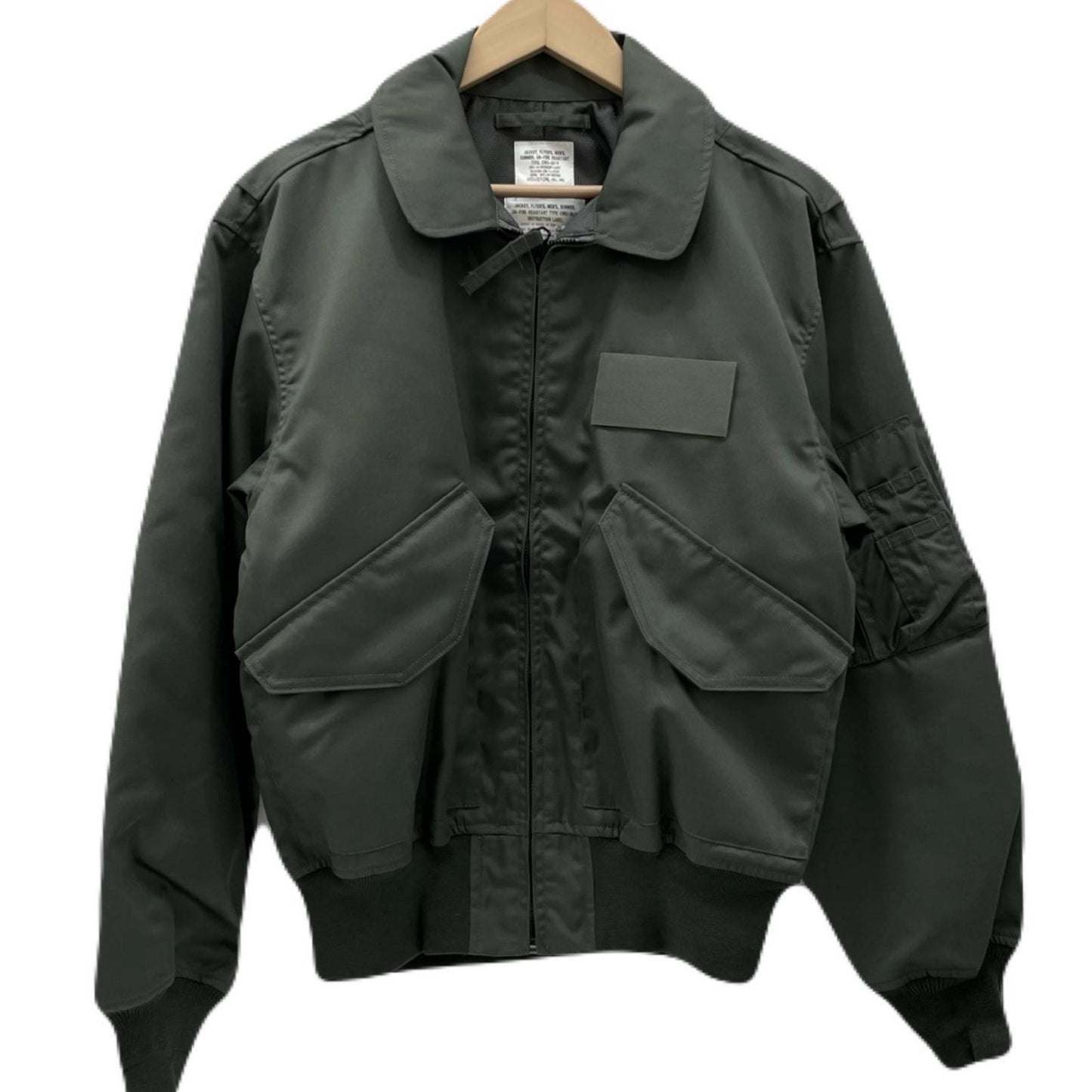 【中古】HOUSTON | ヒューストン NOMEX CWU-36P フライトジャケット 5CW36P-NM カーキ サイズ：M【尾張小牧店】