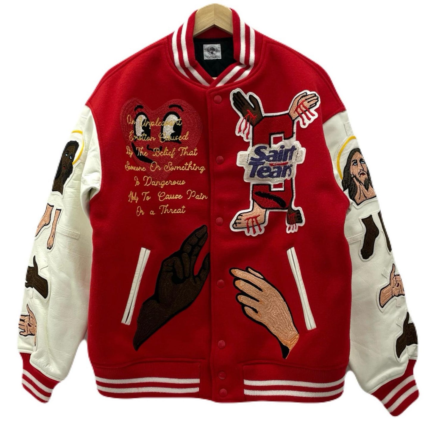 SAINT MICHAEL | セントマイケルセイントマイケル STUDIUM JACKET スタジャン SM-S22-0000-058 レッド サイズ：L【尾張小牧店】