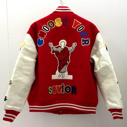 SAINT MICHAEL | セントマイケルセイントマイケル STUDIUM JACKET スタジャン SM-S22-0000-058 レッド サイズ：L【尾張小牧店】