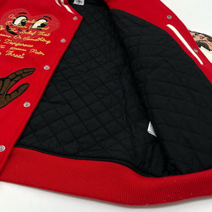 SAINT MICHAEL | セントマイケルセイントマイケル STUDIUM JACKET スタジャン SM-S22-0000-058 レッド サイズ：L【尾張小牧店】