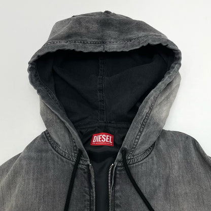 DIESEL | ディーゼル D-OFFY-S-GIACCA パーカー グレー サイズ：L【尾張小牧店】