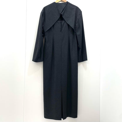 EXTRFINE COLLEGE FANNEL LONG & I-LINE DRESS ワンピース 252-09-0002 グレー【尾張小牧店】