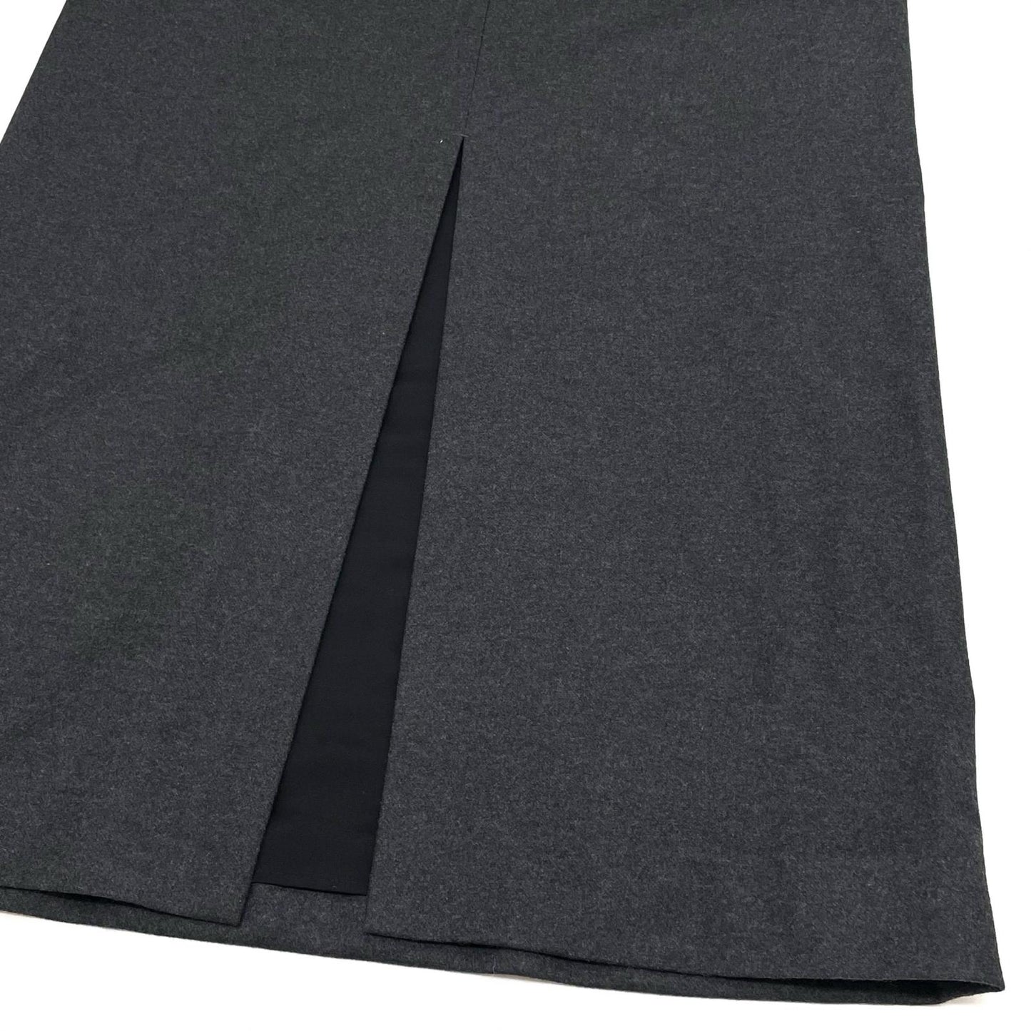 EXTRFINE COLLEGE FANNEL LONG & I-LINE DRESS ワンピース 252-09-0002 グレー【尾張小牧店】