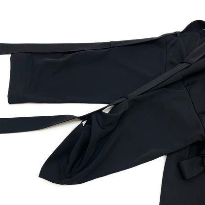 08sircus | ゼロエイトサーカス Light twill stand coat dress ワンピース S25AW-DR01 ブラック サイズ：1【尾張小牧店】