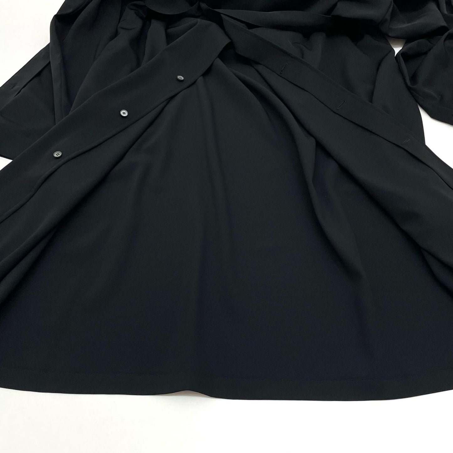 08sircus | ゼロエイトサーカス Light twill stand coat dress ワンピース S25AW-DR01 ブラック サイズ：1【尾張小牧店】