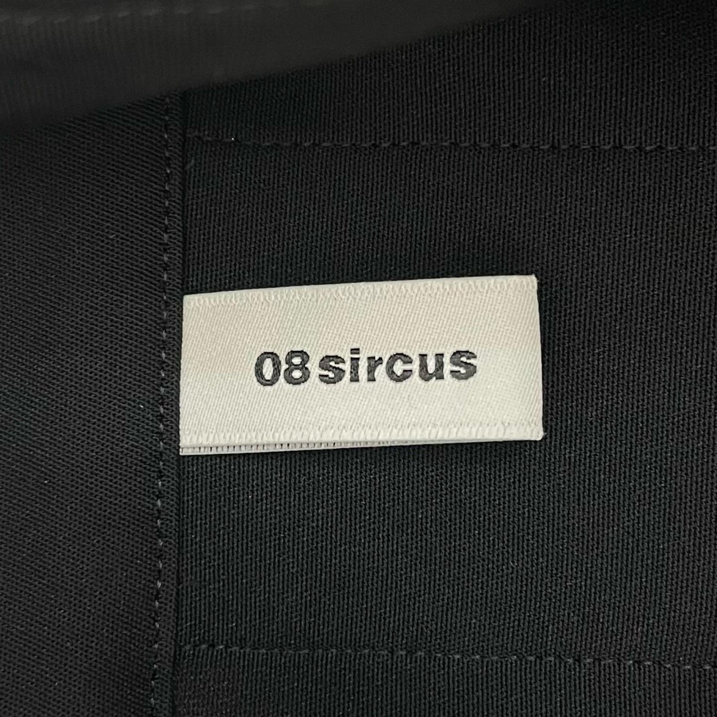 08sircus | ゼロエイトサーカス Light twill stand coat dress ワンピース S25AW-DR01 ブラック サイズ：1【尾張小牧店】