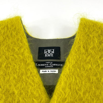 【中古】 UK FABRIC MOHAIR 2WAY FRONT VEST ベスト 252-06-0009 イエロー【尾張小牧店】