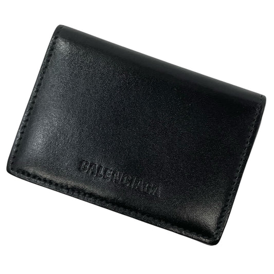 BALENCIAGA | バレンシアガ 三つ折り財布 ブラック×レッド【尾張小牧店】