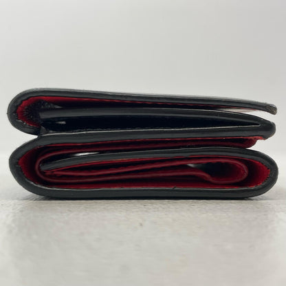 BALENCIAGA | バレンシアガ 三つ折り財布 ブラック×レッド【尾張小牧店】