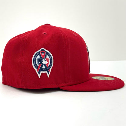 NEW ERA | ニューエラ 7 1/2 (59.6cm) Los Angeles Angels 9.11追悼記念パッチ キャップ レッド【尾張小牧店】