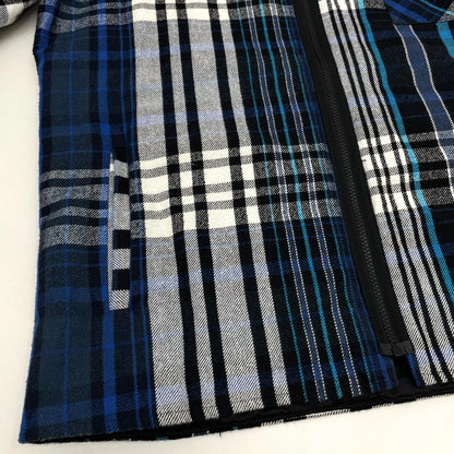【中古】OFF-WHITE | オフホワイト チェック柄シャツジャケット OMGA061E19E23002 ブルー×ブラック サイズ：L【尾張小牧店】