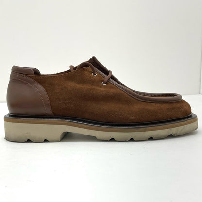MAISON KITSUNE | メゾンキツネ SUEDE LEATHER DERBIES ローファー MM04302LS0001 ブラウン【尾張小牧店】
