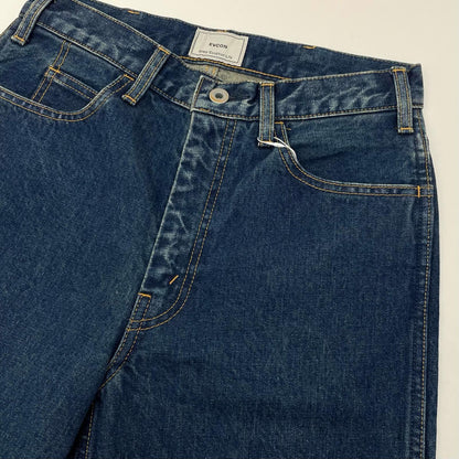 5POCKET WIDE DENIM PANTS(BIO WASH) デニムパンツ 161-91507 ネイビー サイズ：1【尾張小牧店】