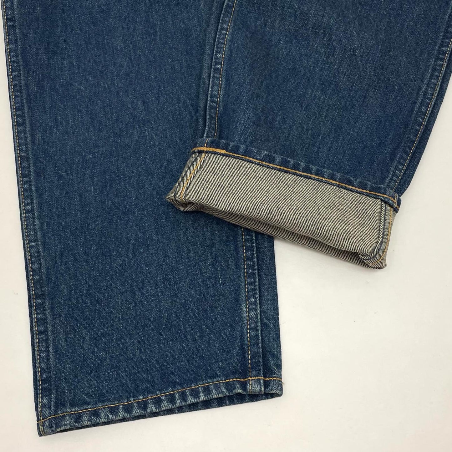 5POCKET WIDE DENIM PANTS(BIO WASH) デニムパンツ 161-91507 ネイビー サイズ：1【尾張小牧店】