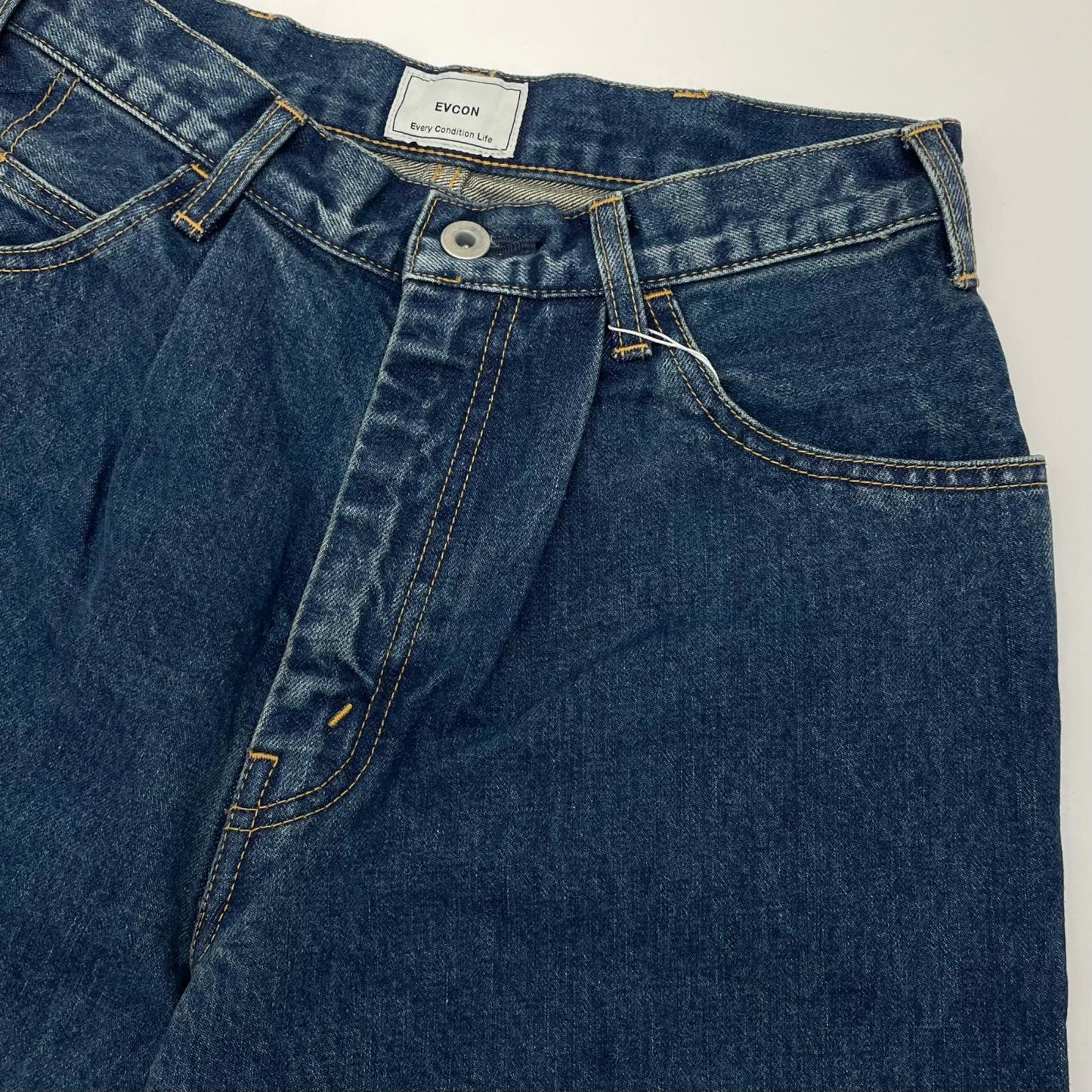 5POCKET TUCK WIDE DENIM PANTS デニムパンツ 183-91507 ネイビー サイズ：1【尾張小牧店】