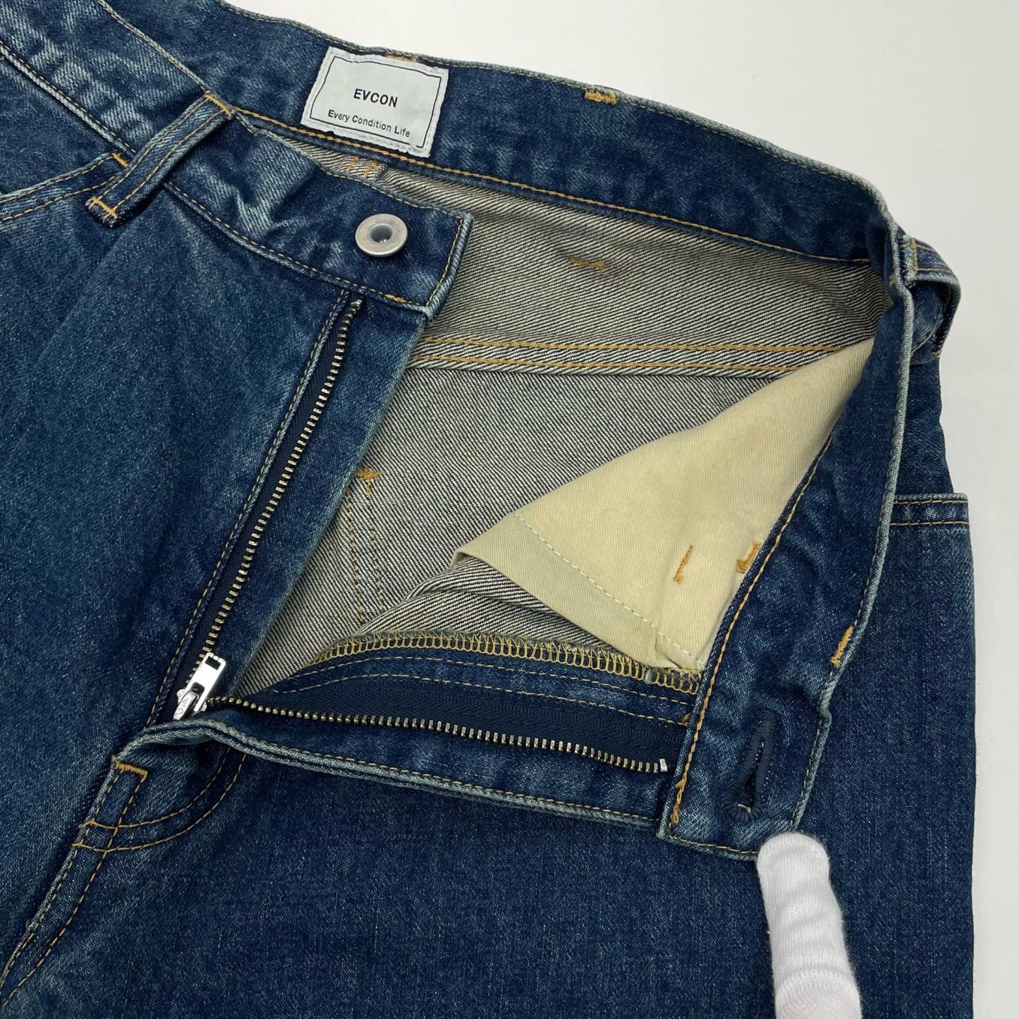 5POCKET TUCK WIDE DENIM PANTS デニムパンツ 183-91507 ネイビー サイズ：1【尾張小牧店】