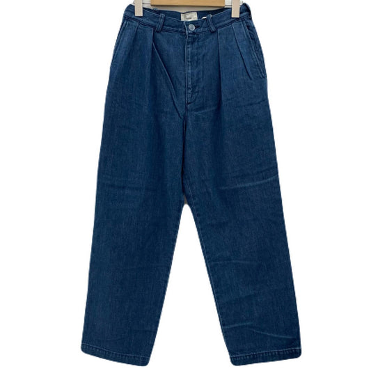 2TUCK DENIM TROUSER デニムパンツ 221-91505 ネイビー サイズ：1【尾張小牧店】