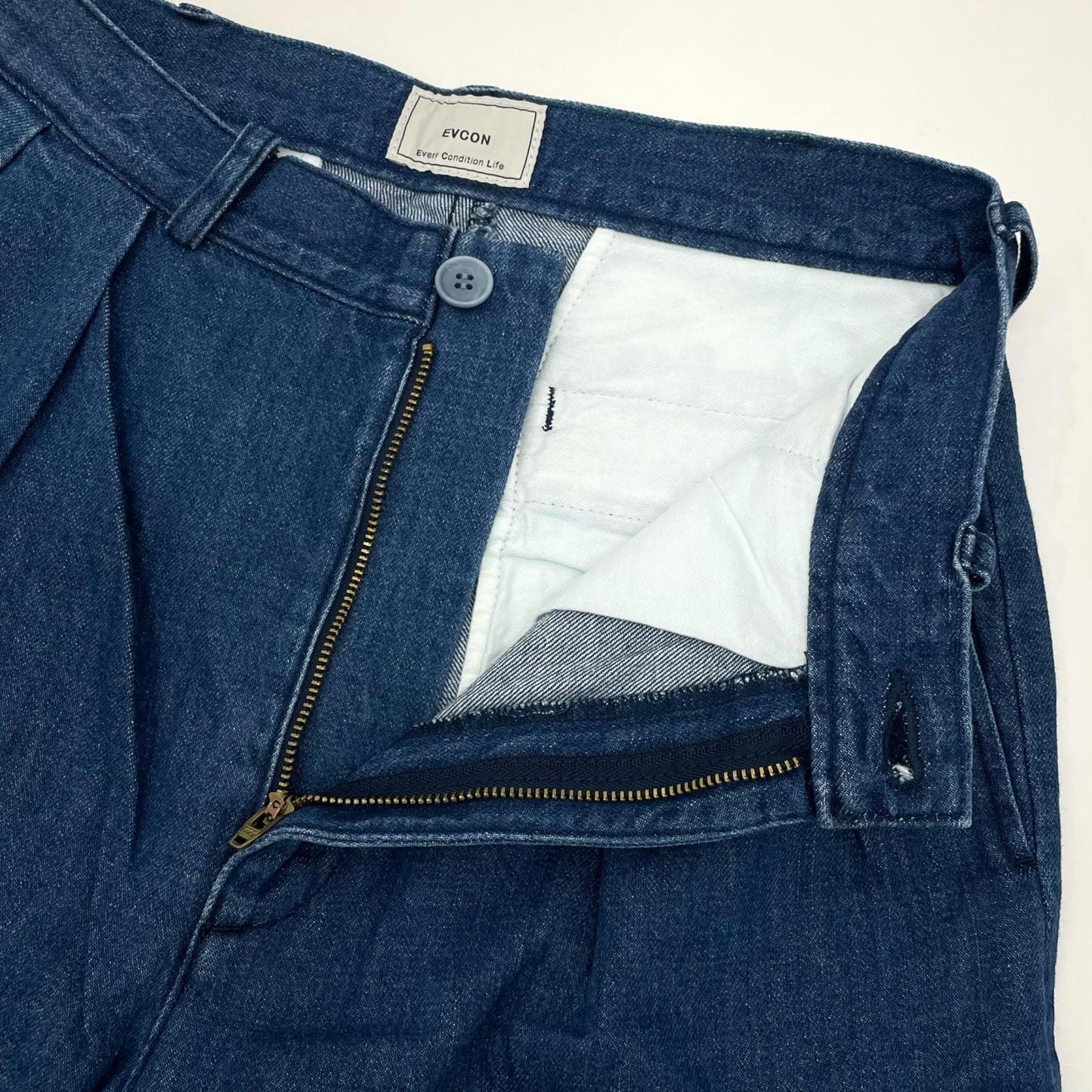 2TUCK DENIM TROUSER デニムパンツ 221-91505 ネイビー サイズ：1【尾張小牧店】
