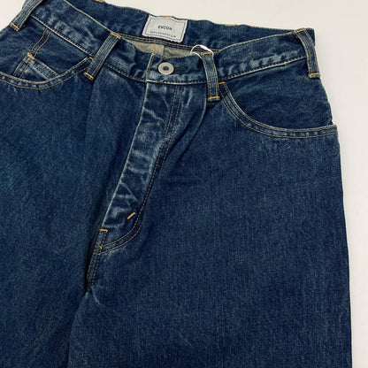 5POCKET TUCK WIDE DENIM PANTS デニムパンツ 183-91507 ネイビー【尾張小牧店】