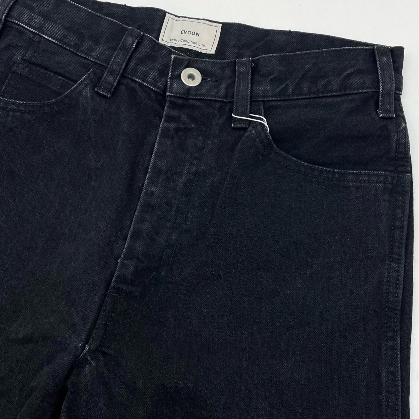 5POCKET WIDE DENIM PANTS デニムパンツ 161-91507 ブラック【尾張小牧店】