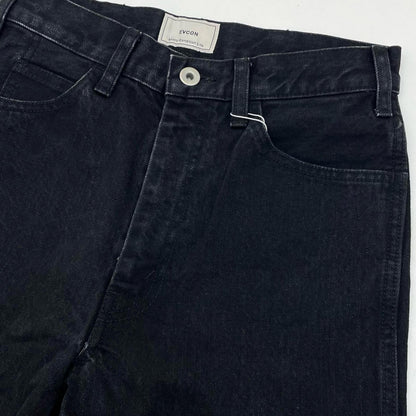 5POCKET WIDE DENIM PANTS デニムパンツ 161-91507 ブラック【尾張小牧店】