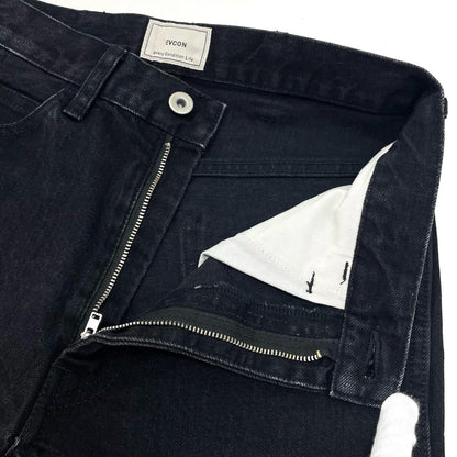 5POCKET WIDE DENIM PANTS デニムパンツ 161-91507 ブラック【尾張小牧店】