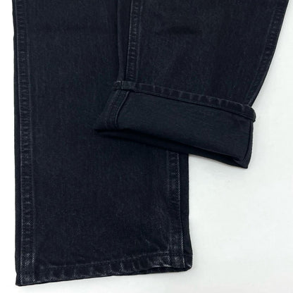5POCKET WIDE DENIM PANTS デニムパンツ 161-91507 ブラック【尾張小牧店】