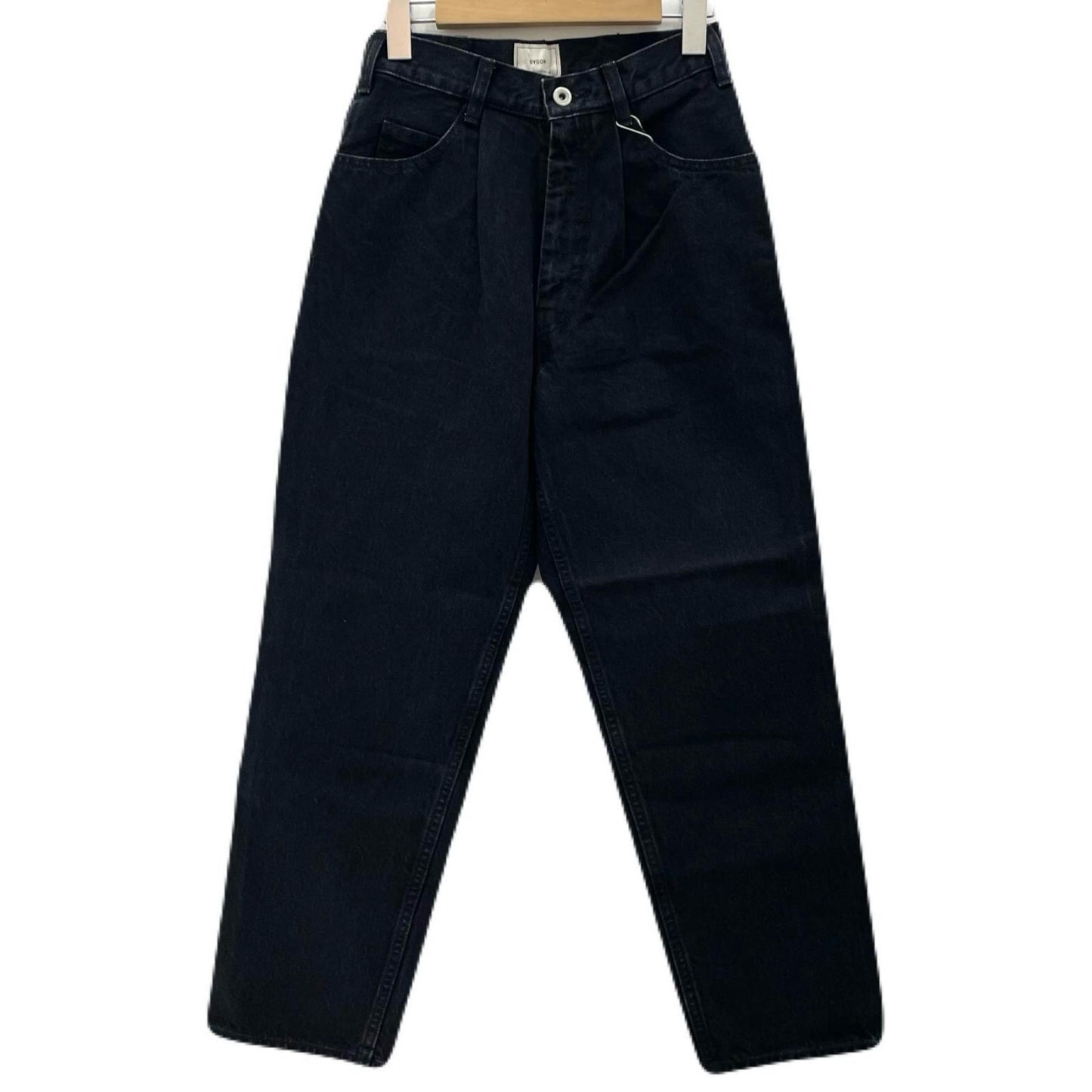 5POCKET TUCK WIDE DENIM PANTS デニムパンツ 183-91507 ブラック【尾張小牧店】