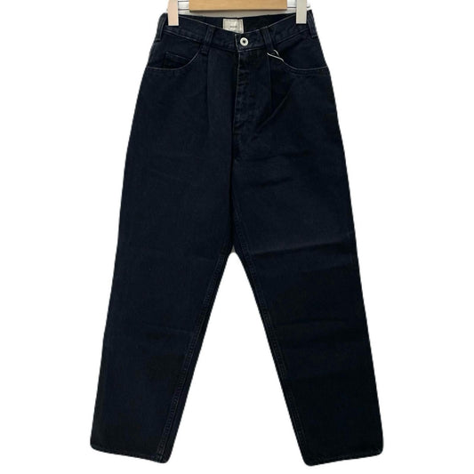 5POCKET TUCK WIDE DENIM PANTS デニムパンツ 183-91507 ブラック【尾張小牧店】