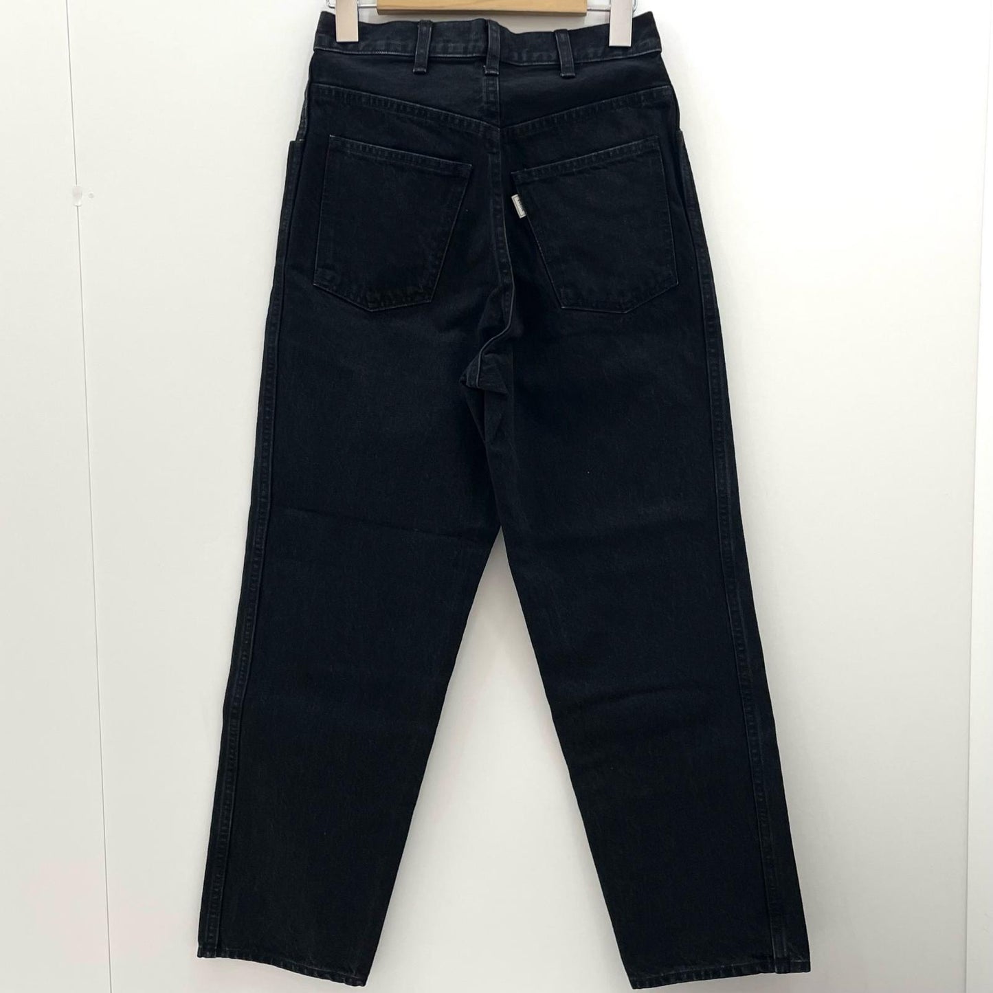 5POCKET TUCK WIDE DENIM PANTS デニムパンツ 183-91507 ブラック【尾張小牧店】