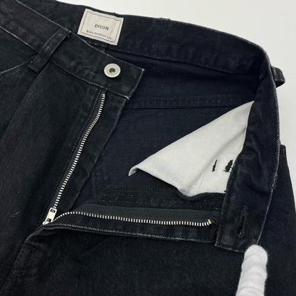5POCKET TUCK WIDE DENIM PANTS デニムパンツ 183-91507 ブラック【尾張小牧店】