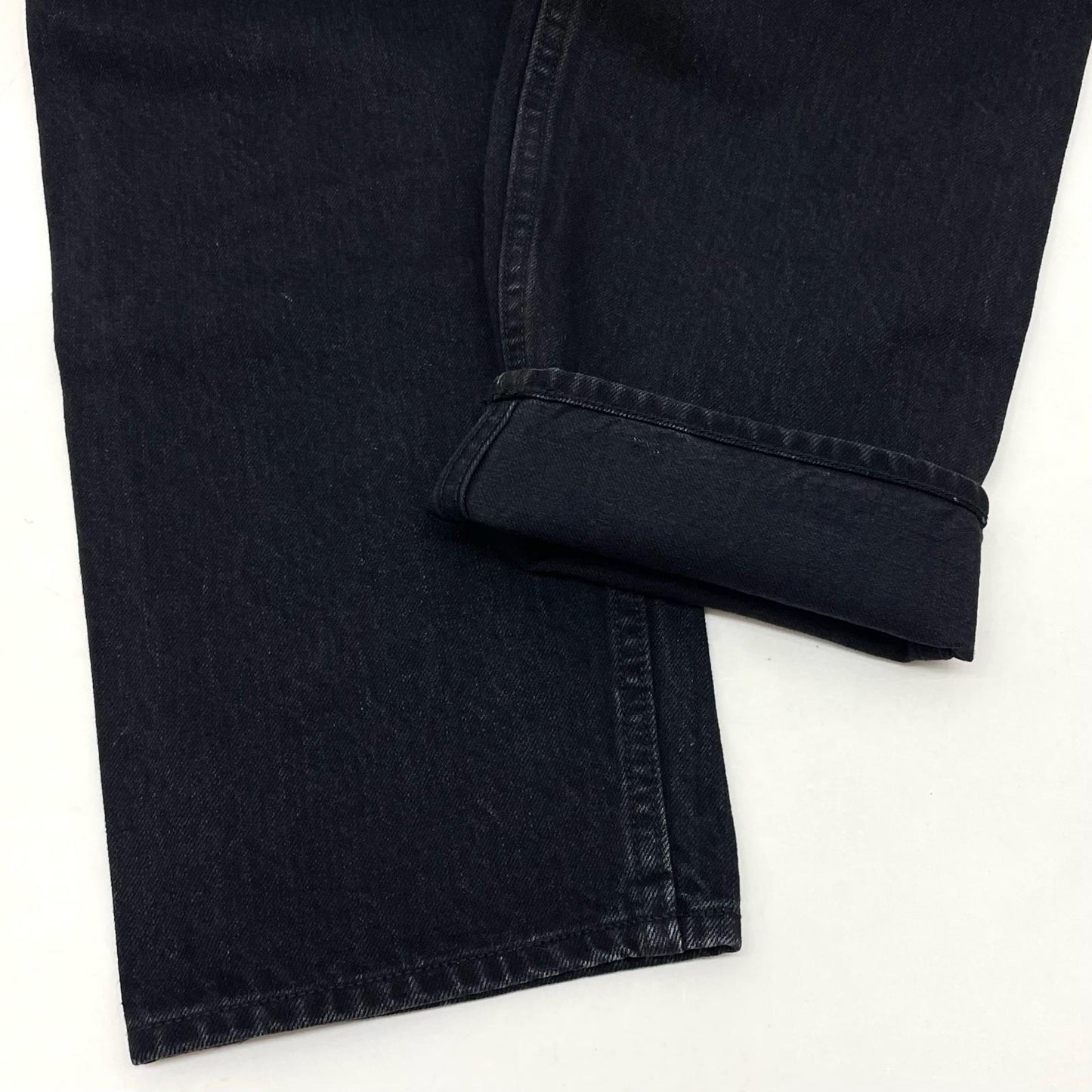 5POCKET TUCK WIDE DENIM PANTS デニムパンツ 183-91507 ブラック【尾張小牧店】