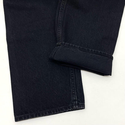 5POCKET TUCK WIDE DENIM PANTS デニムパンツ 183-91507 ブラック【尾張小牧店】