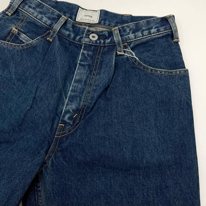 5POCKET TUCK WIDE DENIM PANTS デニムパンツ 183-91507 ネイビー【尾張小牧店】