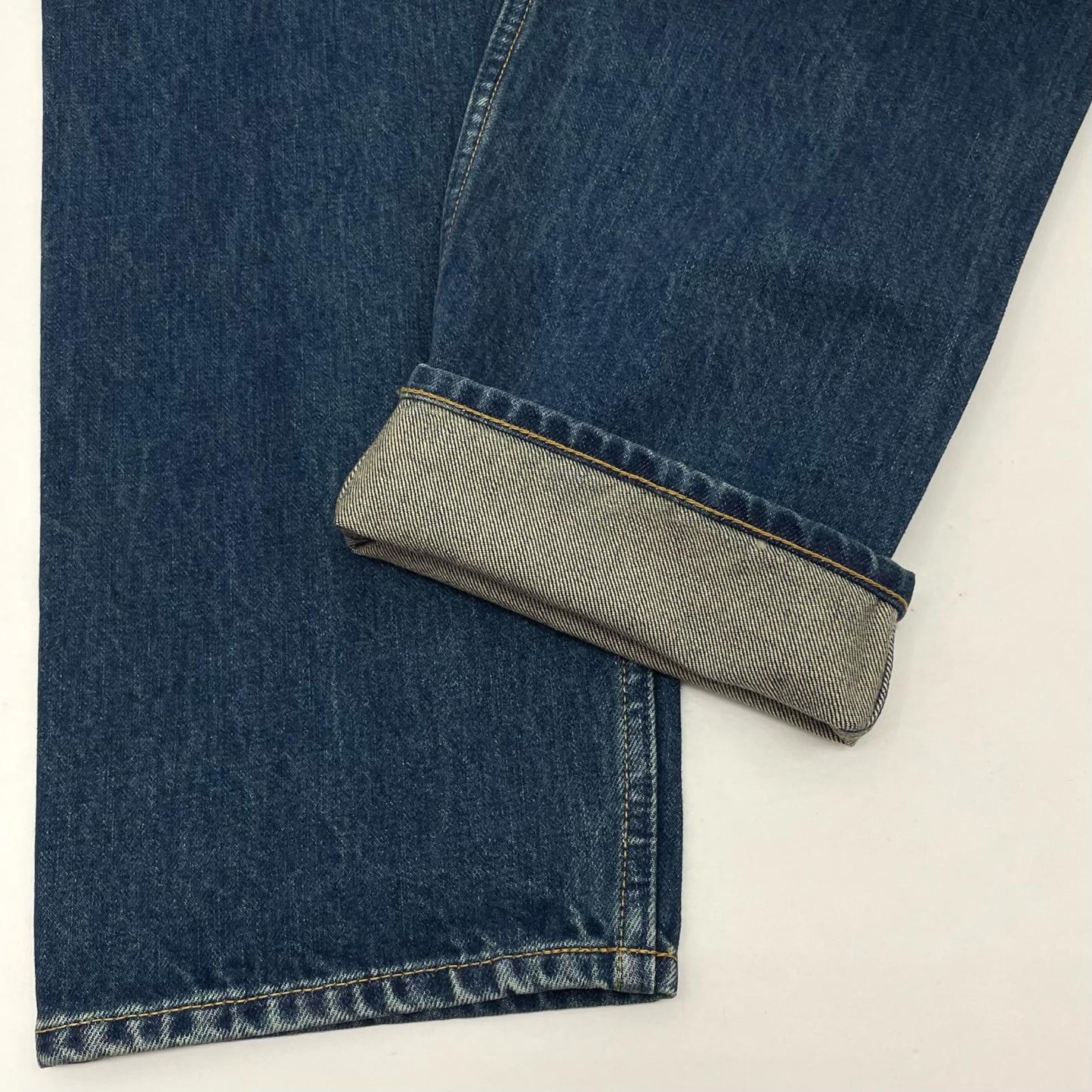 5POCKET TUCK WIDE DENIM PANTS デニムパンツ 183-91507 ネイビー【尾張小牧店】