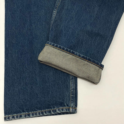 5POCKET TUCK WIDE DENIM PANTS デニムパンツ 183-91507 ネイビー【尾張小牧店】