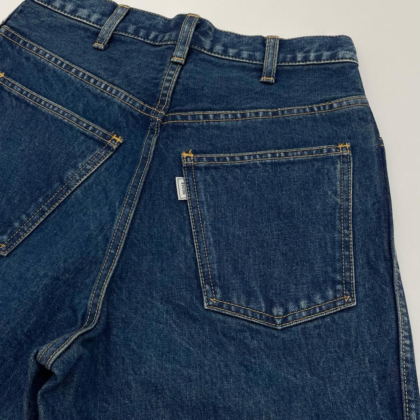 5POCKET TUCK WIDE DENIM PANTS デニムパンツ 183-91507 ネイビー【尾張小牧店】