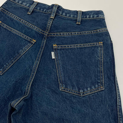 5POCKET TUCK WIDE DENIM PANTS デニムパンツ 183-91507 ネイビー【尾張小牧店】
