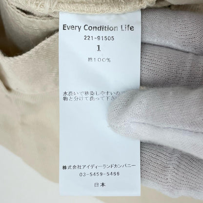 2TUCK DENIM TROUSER パンツ 221-91505 ホワイト サイズ：1【尾張小牧店】