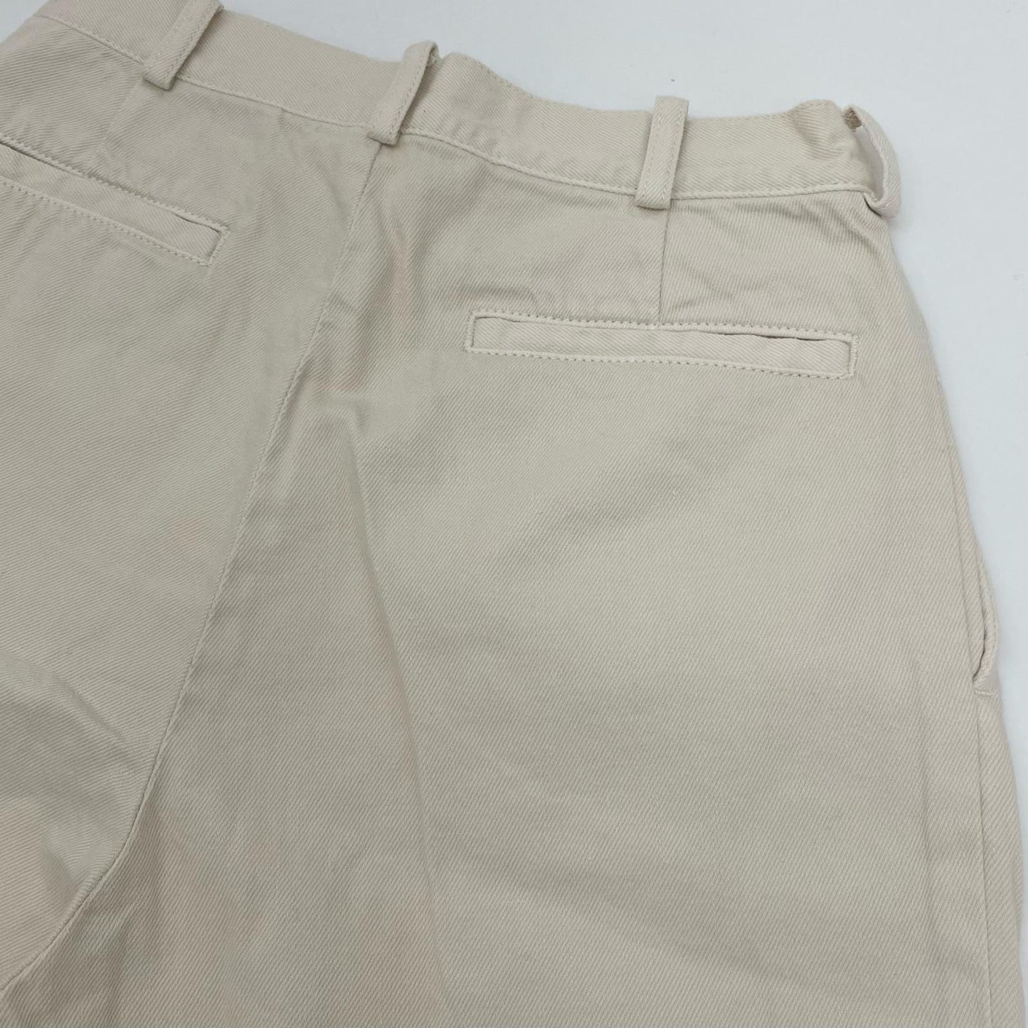 2TUCK DENIM TROUSER パンツ 221-91505 ホワイト サイズ：1【尾張小牧店】