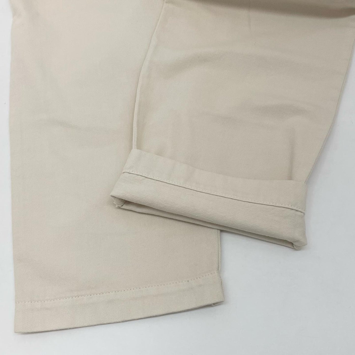 2TUCK DENIM TROUSER パンツ 221-91505 ホワイト サイズ：1【尾張小牧店】